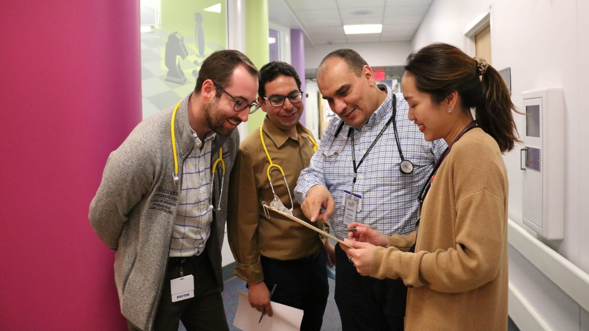 A circle of mentorship: Our fellows, alongside a respected attending physician and a dedicated resident, exemplify the spirit of mentorship and knowledge sharing within our medical community.